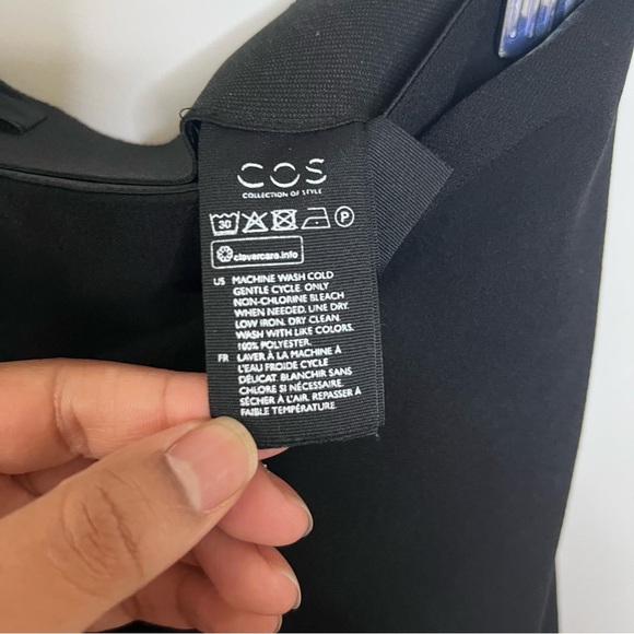 COS Recycled Crepe Asymmetrical Wrap Detail Skirt |Size 6| - Picture 7 of 11